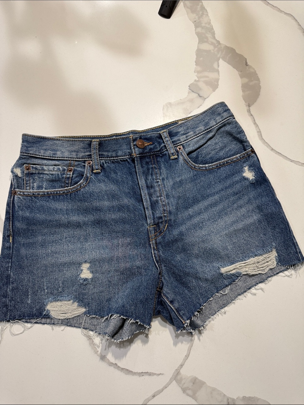 Women's We the free Distressed Mis-Rise Denim Shorts